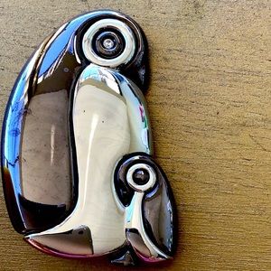 Penguins pin brooch signed LC Liz Claiborne